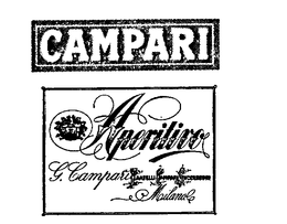 CAMPARI APERITIVO G. CAMPARI MILANO trademark