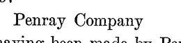 PENRAY trademark