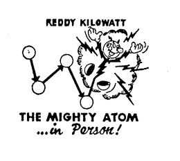 REDDY KILOWATT THE MIGHTY ATOM IN PERSON trademark