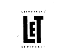LETOURNEAU LET EQUIPMENT trademark
