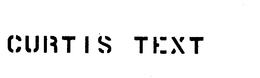 CURTIS TEXT trademark