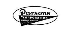 PARSONS CORPORATION AIRCRAFT DIVISION TRAVERSE CITY, MICH. U.S.A. trademark