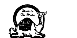 LUBRI-GAS THE CORRECT MOTOR FUEL PROTECTS THE MOTOR CLEANS AND LUBRICATES AS IT POWERS YOUR MOTOR trademark