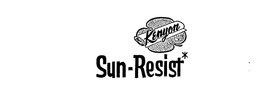 SUN RESIST KENYON trademark