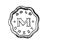 GOLD M CREST trademark