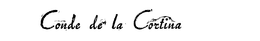CONDE DE LA CORTINA trademark