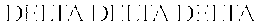 DELTA DELTA DELTA trademark