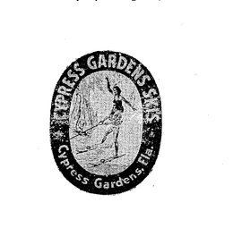 CYPRESS GARDENS SKIS CYPRESS GARDENS, FLA. trademark