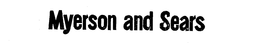 MYERSON AND SEARS trademark