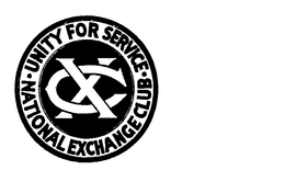 XC UNITY FOR SERVICE-NATIONAL EXCHANGE CLUB trademark