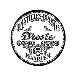 PASTILLES-DROSTE HAARLEM (HOLLAND) DROSTE CHOCOLADE AU CACAOYER trademark