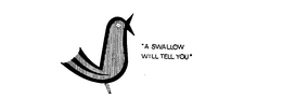"A SWALLOW WILL TELL YOU" trademark