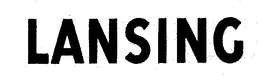 LANSING trademark