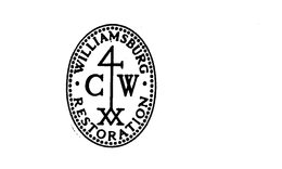 WILLIAMSBURG RESTORATION 4 C W XX trademark