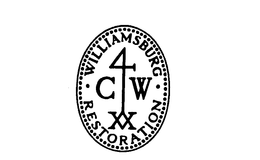 WILLIAMSBURG RESTORATION 4 CW XX trademark