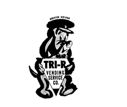 TRI-R VENDING SERVICE CO. SERVICE HOUND trademark