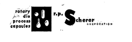RP SCHERER CORPORATION ROTARY DIE PROCESS CAPSULES trademark