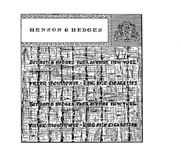 BENSON & HEDGES trademark