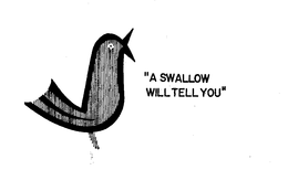 "A SWALLOW WILL TELL YOU" trademark