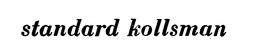 STANDARD KOLLSMAN trademark