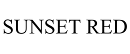 SUNSET RED trademark