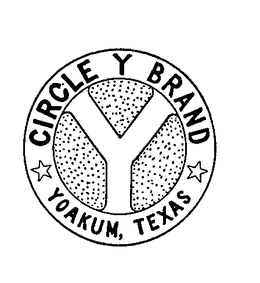 CIRCLE Y BRAND Y YOAKUM, TEXAS trademark