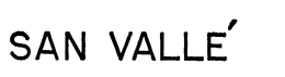 SAN VALLE trademark