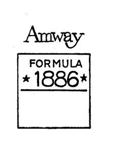 AMWAY FORMULA 1886 trademark