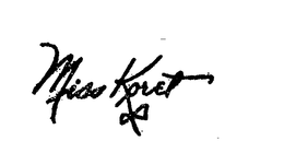 MISS KORET trademark