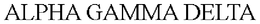 ALPHA GAMMA DELTA trademark