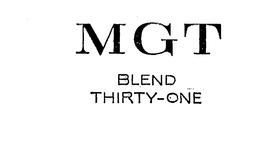 MGT BLEND THIRTY-ONE trademark