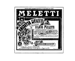 MELETTI ANISETTA MELETTI SPECIALITA SILVIO MELETTI ASCOLI PICENO trademark