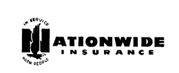 NATIONWIDE INSURANCE IN SERVICE WITH PEOPLE N trademark