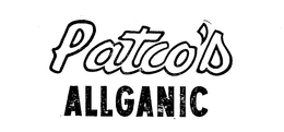 PATCO'S ALLGANIC trademark