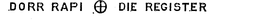 DORR RAPI DIE REGISTER trademark