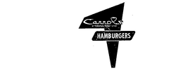 CARROLS A SERVING A SECOND HAMBURGERS trademark