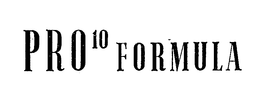 PRO 10 FORMULA trademark