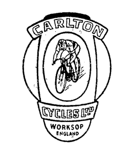 CARLTON CYCLES LTD WORKSOP ENGLAND trademark