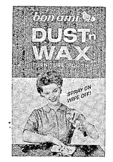 DUST N WAX BONAMI FURNITURE POLISH SPRAY ON WIPE OFF! trademark