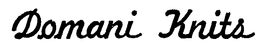 DOMANI KNITS trademark