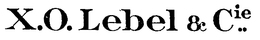 X.O. LEBEL & CIE. trademark