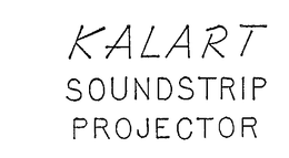 KALART SOUNDSTRIP PROJECTOR trademark