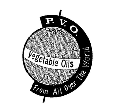 P.V.O. VEGETABLE OILS FROM ALL OVER THE WORLD trademark
