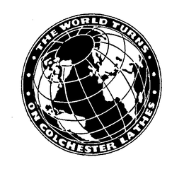 . . . THE WORLD TURNS . . . ON COLCHESTER LATHES trademark