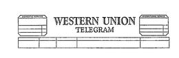 WESTERN UNION TELEGRAM DOMESTIC SERVICE INTERNATIONAL SERVICE. trademark