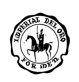IMPERIAL DEL ORO FOR MEN trademark