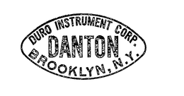 DANTON DURO INSTRUMENT CORP. BROOKLYN, N.Y. trademark