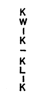 KWIK-KLIK trademark