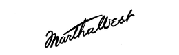 MARTHA WEST trademark
