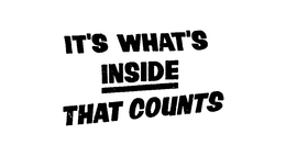 IT'S WHAT'S INSIDE THAT COUNTS trademark